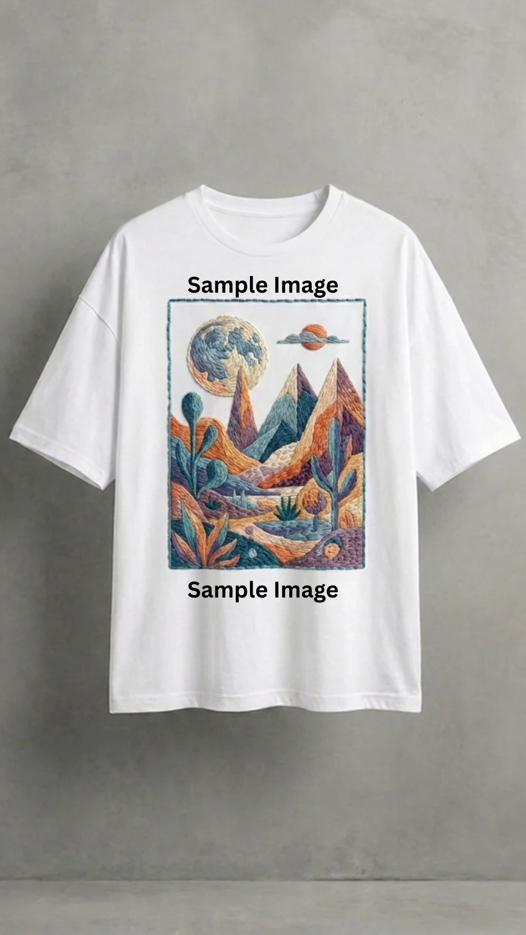 Oversized T-Shirt Embroidery